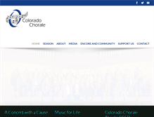 Tablet Screenshot of coloradochorale.org